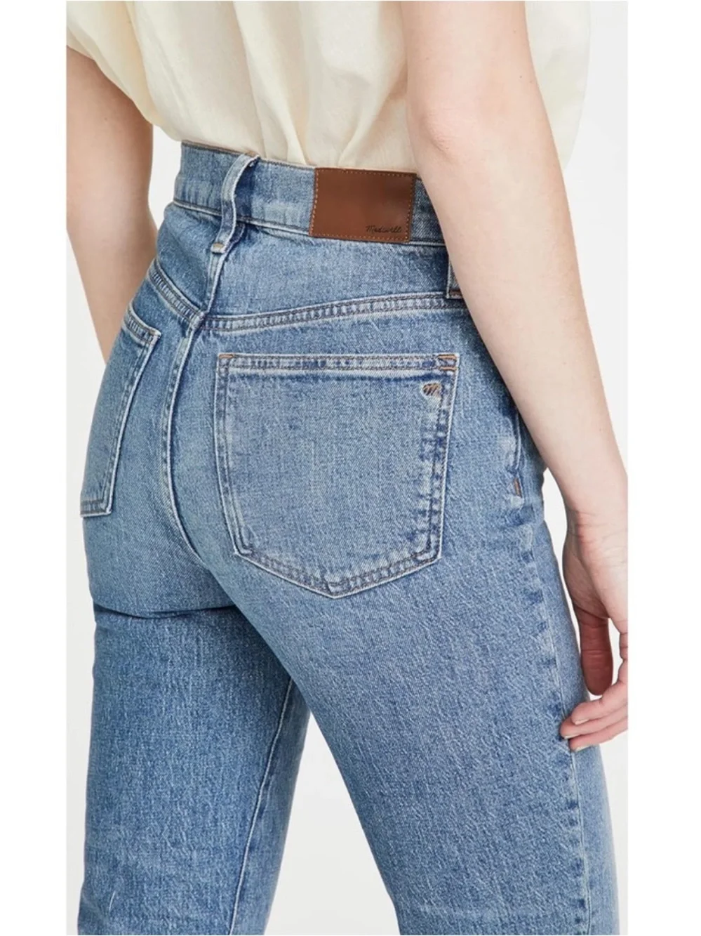 Madewell Perfect Vintage Crop Jeans Blue Wash 27